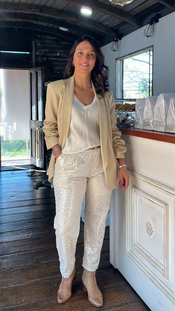 Pantalon Lamé
