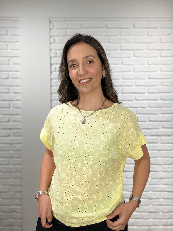 Remera Broderie Lea