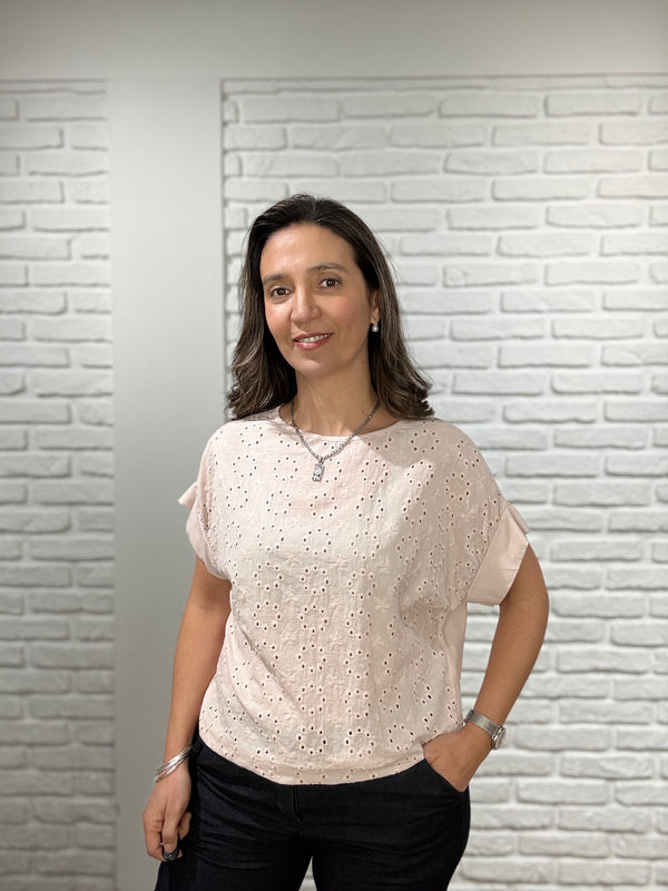 Remera Broderie Lea