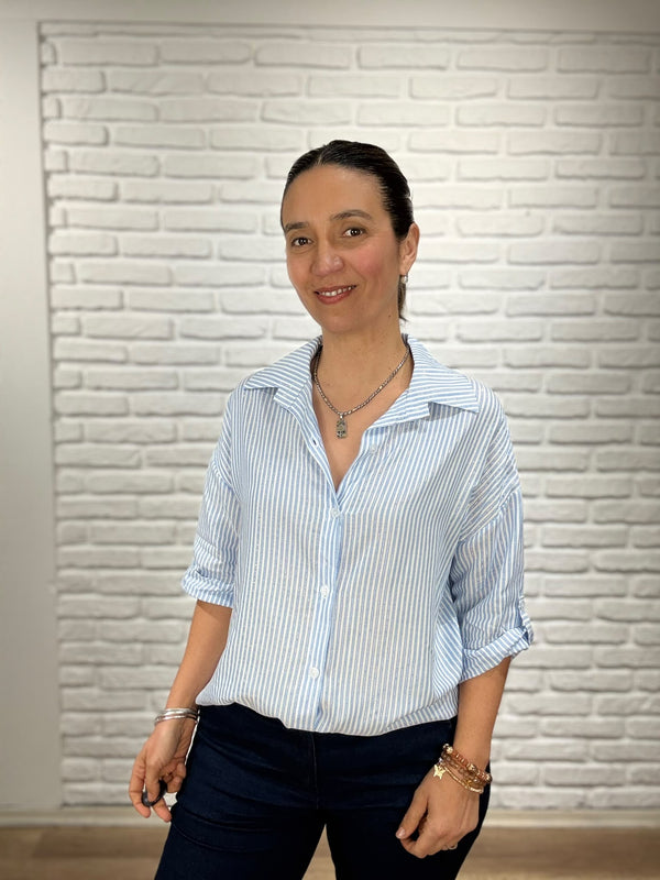 Camisa rayas lurex