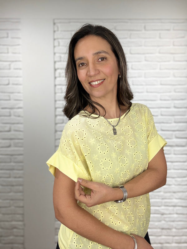 Remera Broderie Lea