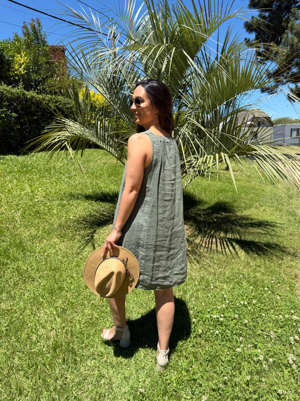 Vestido Puro Lino Sara