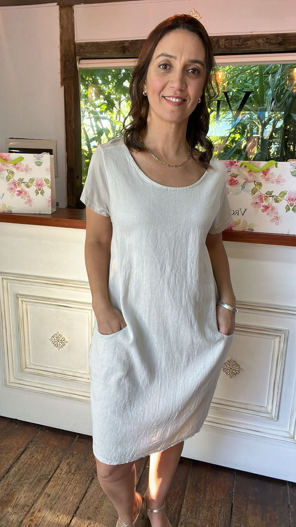vestido lino